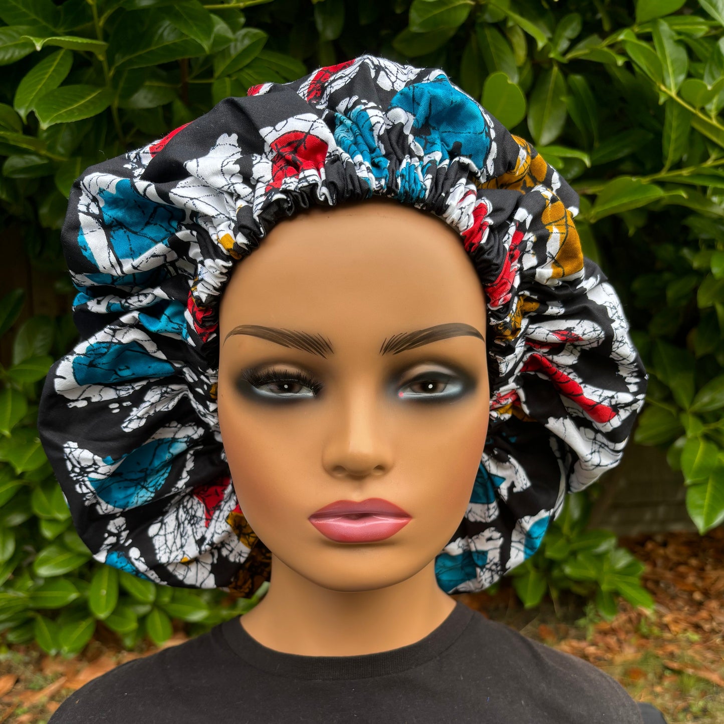 Osiri - Large Satin Lined Ankara Bonnet